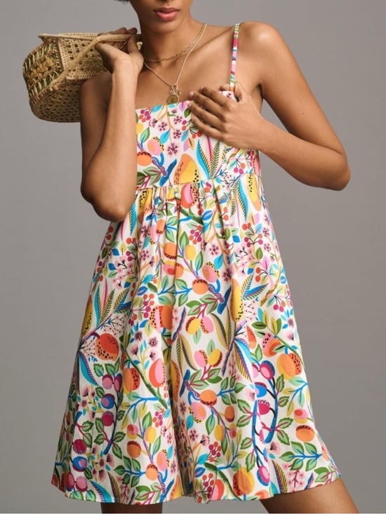 Hutch Pants - Hutch Bandeau Romper Anthropologie Floral Tropical Mango